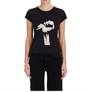 Nili Lotan X Barneys “Hope” Limited Edition Cotton Baseball T-Shirt Black XS